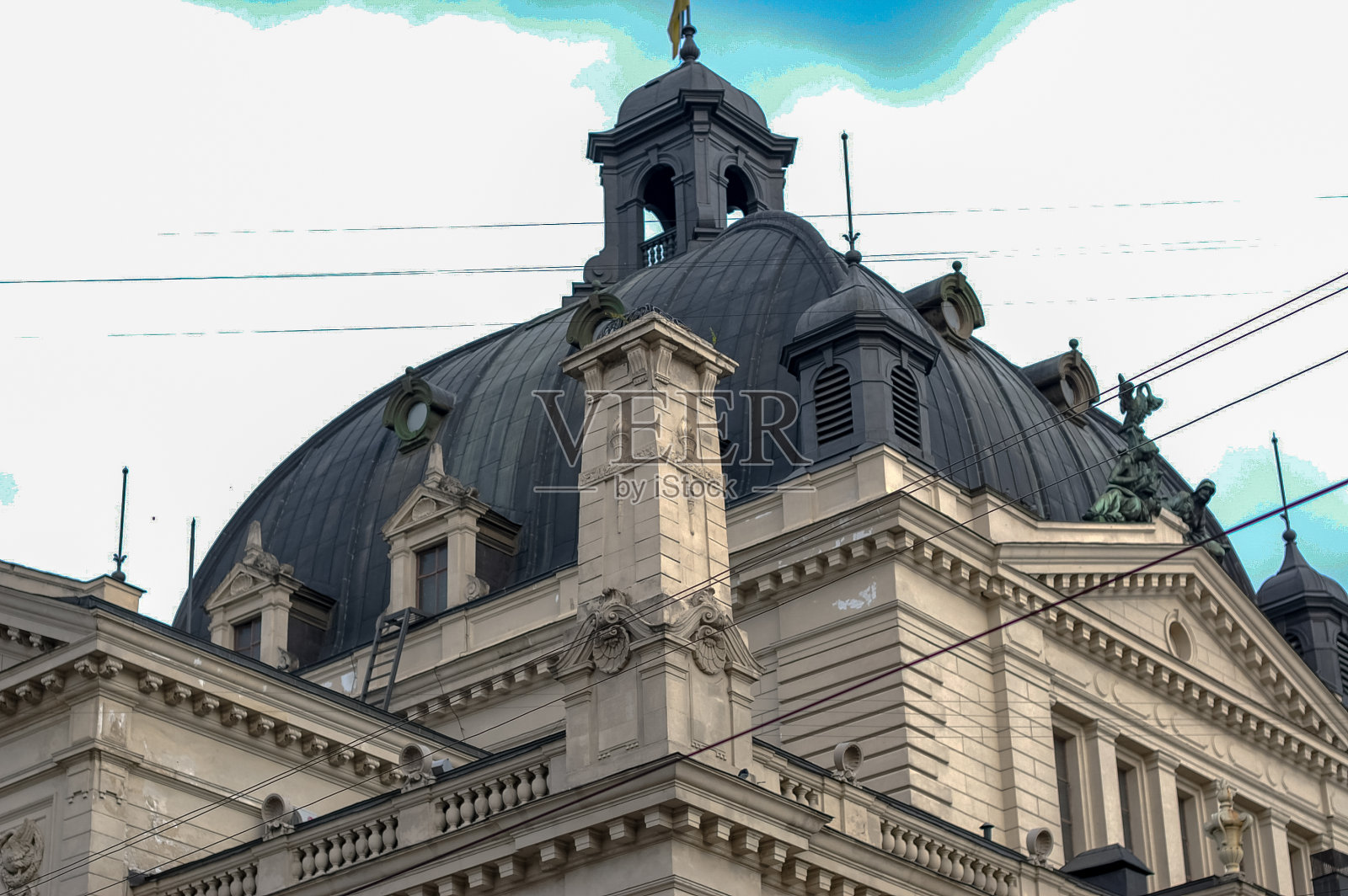 哥特式老城区建筑照片摄影图片