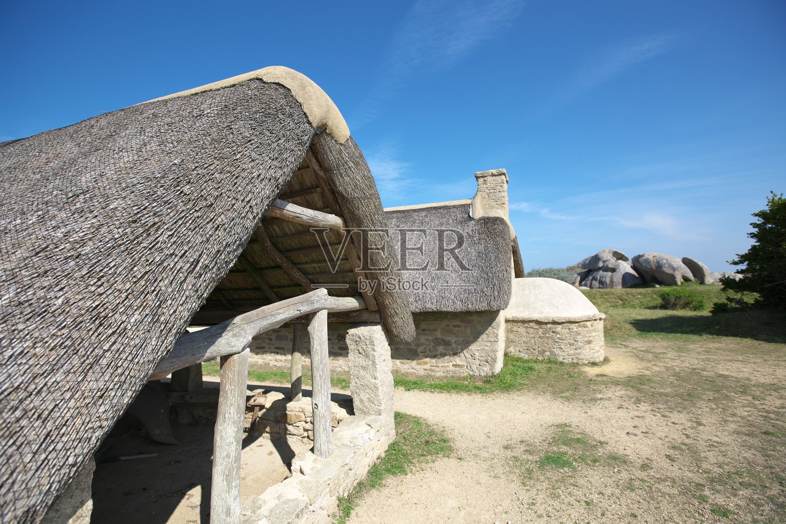 茅草屋顶和炉灶;Meneham (2)照片摄影图片