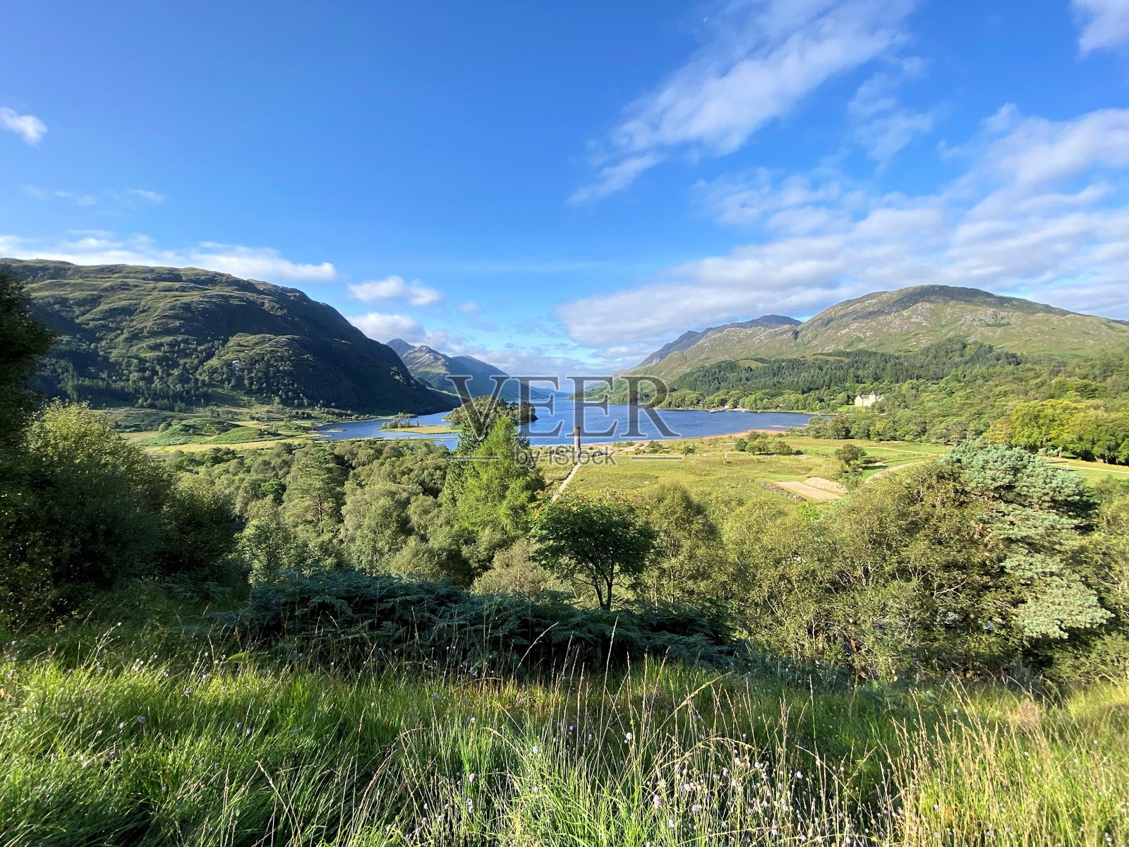 苏格兰的谢尔湖照片摄影图片