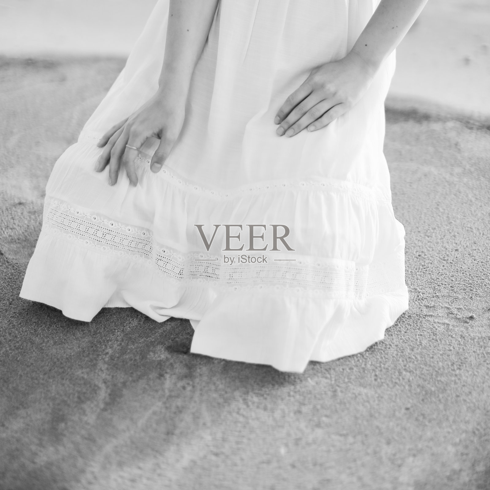 抽象的人体细节，黑白画面，柔和的对焦照片摄影图片