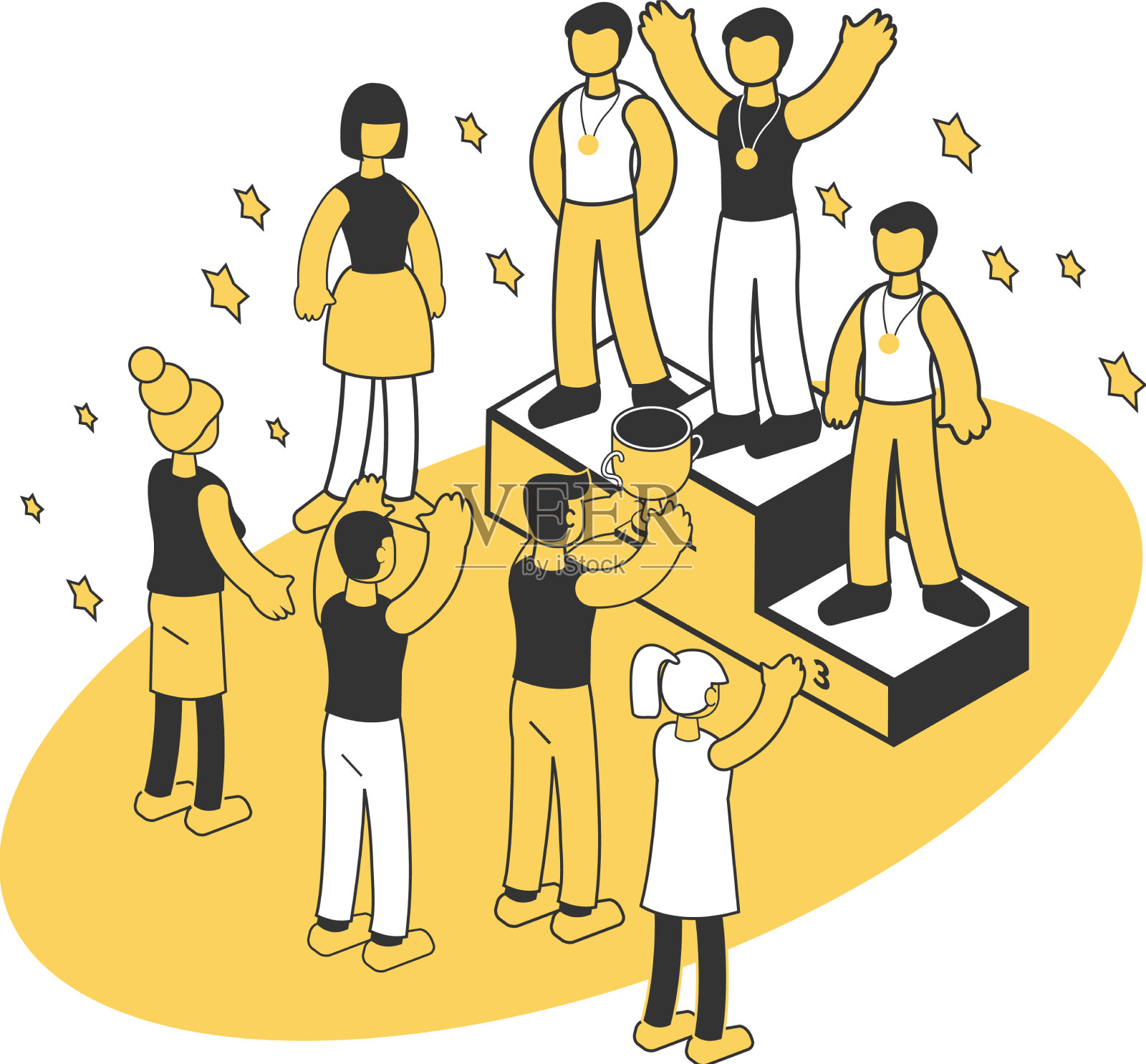 等距有益的成分设计元素图片