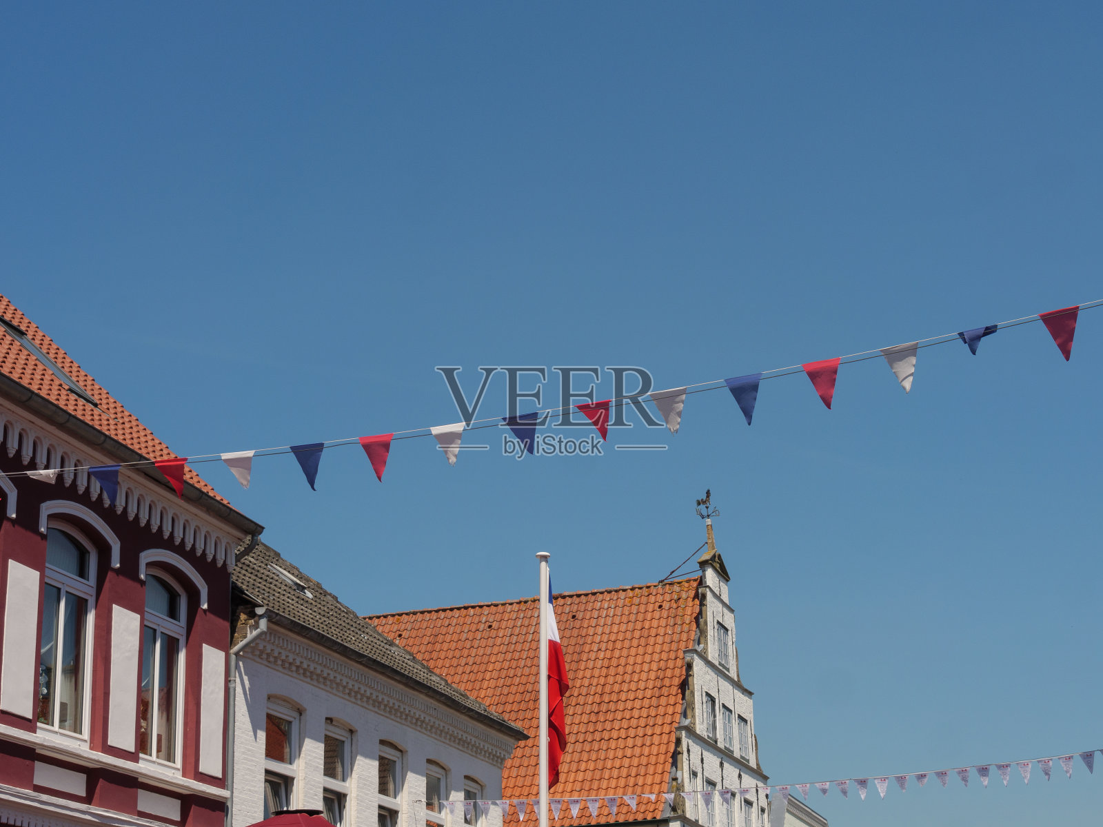 石勒苏益格-荷尔斯泰因的弗里德里希施塔特老城照片摄影图片