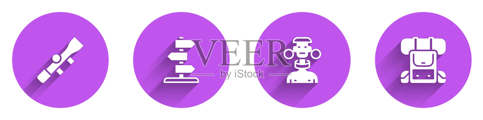 设置狙击手光学路标图标素材