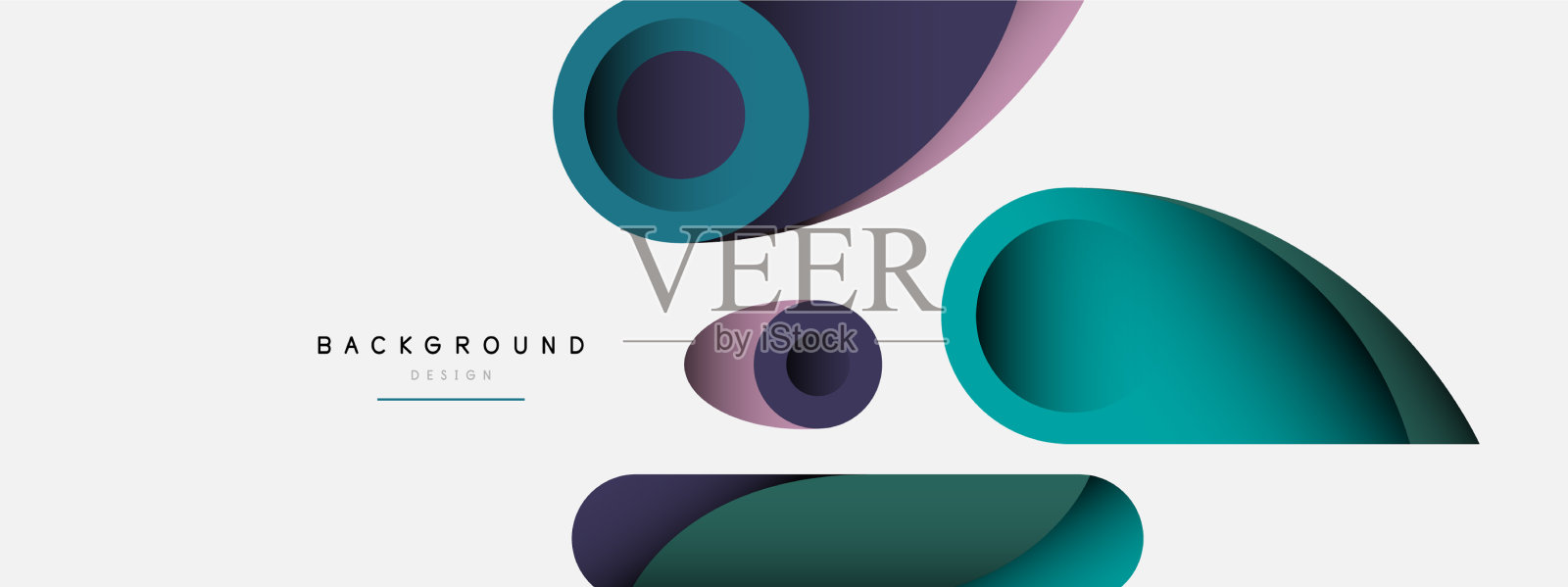 抽象背景最小几何圆和插画图片素材