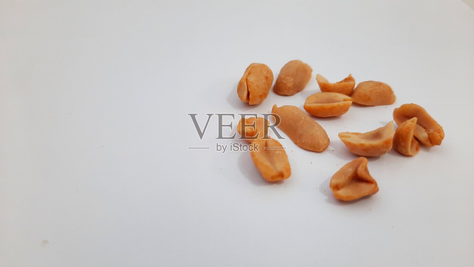 白底花生照片摄影图片