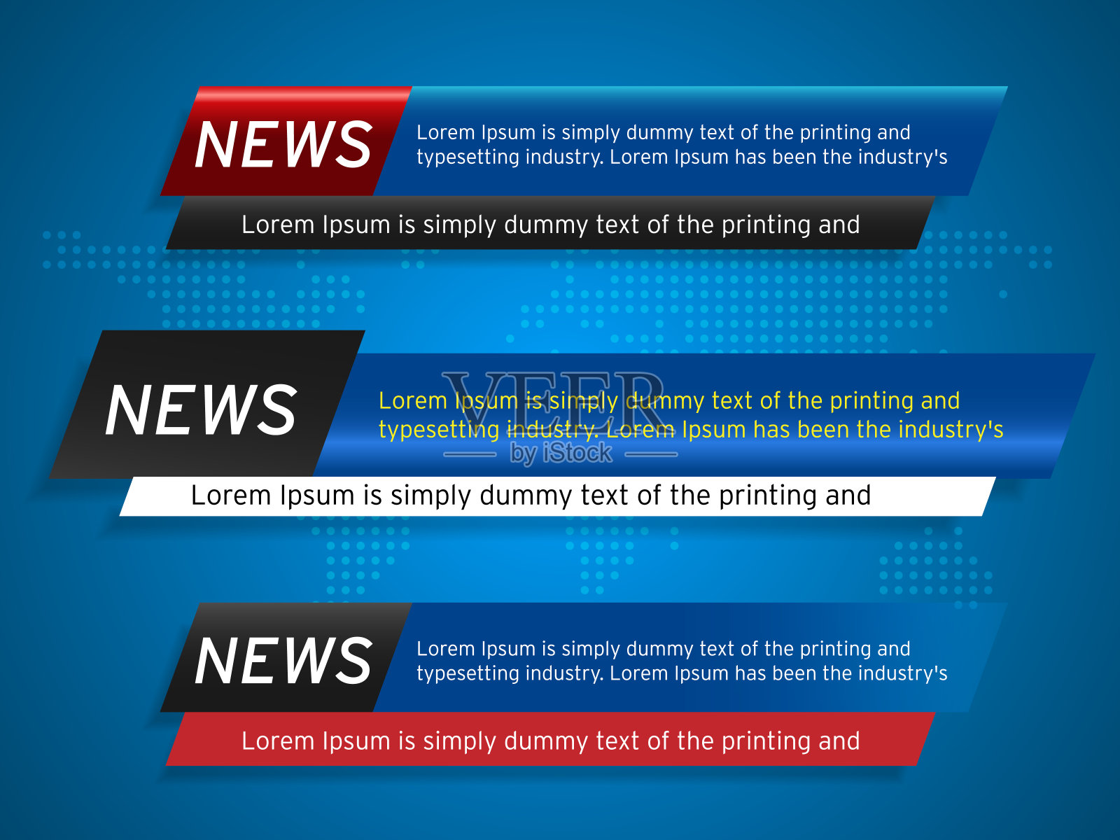 摘要广播新闻低三分之一设计模板素材