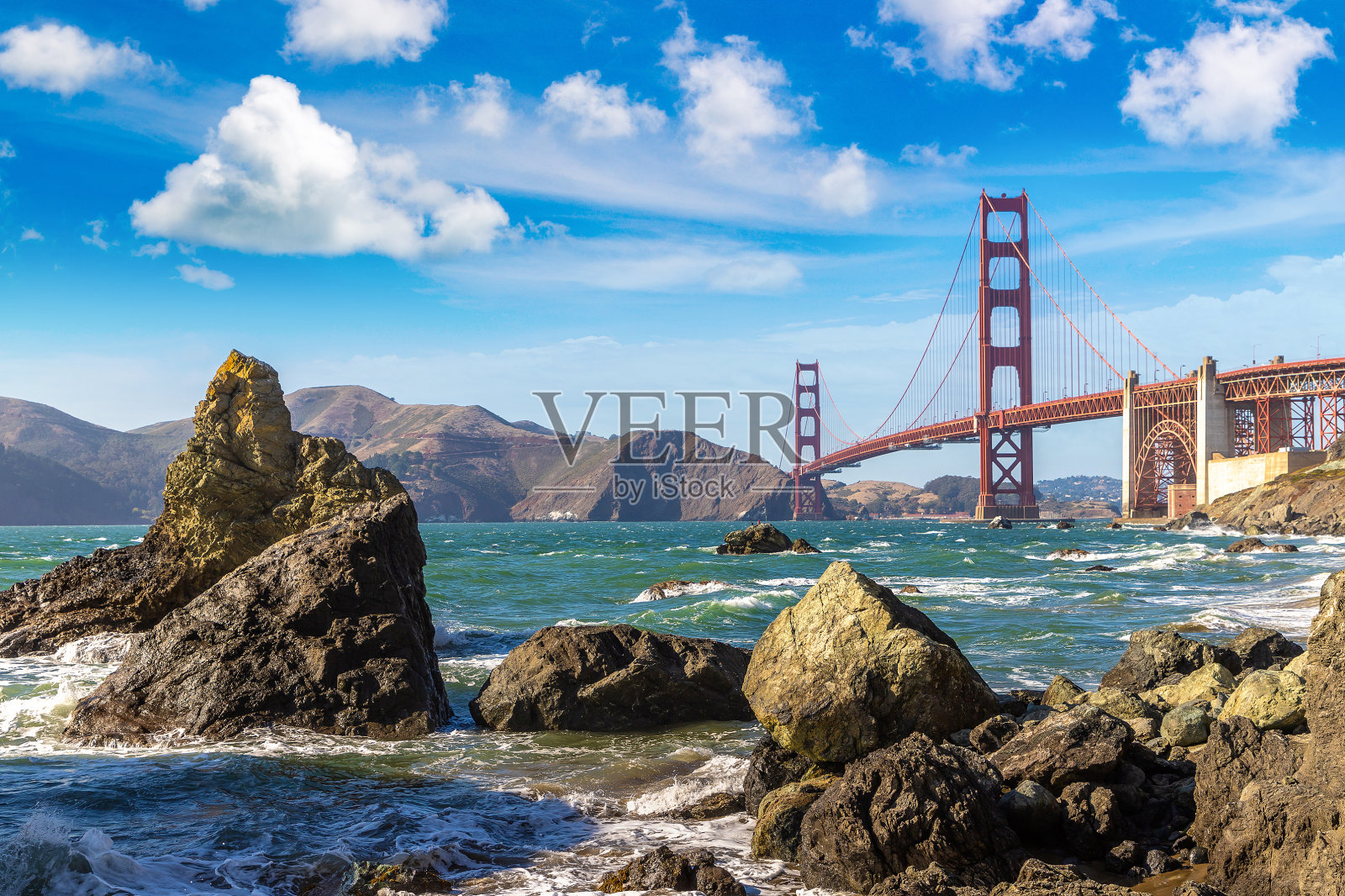 旧金山的金门大桥照片摄影图片