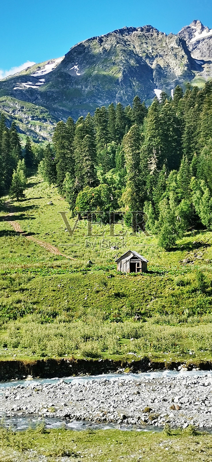 俄罗斯阿尔基兹的自然山脉照片摄影图片
