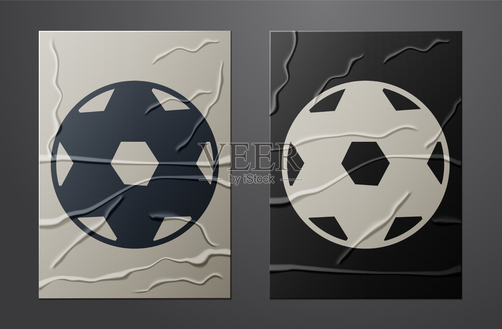 白色足球足球图标孤立上插画图片素材