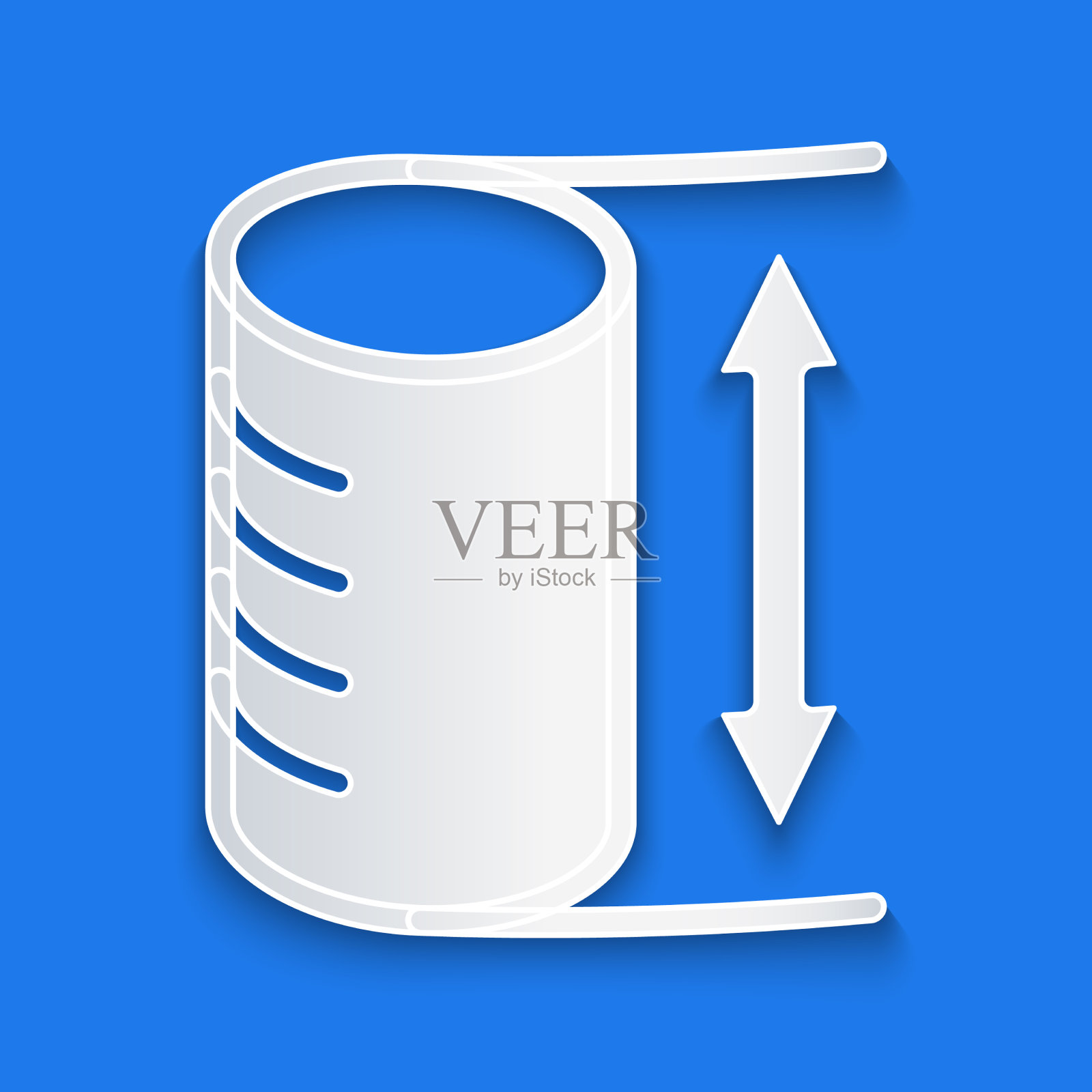 剪纸高度几何图形图标孤立插画图片素材