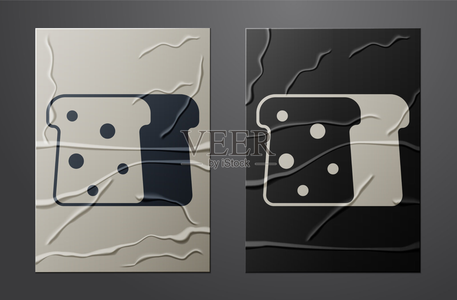 白面包吐司做三明治片烤插画图片素材