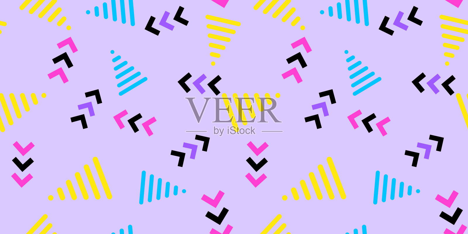 抽象几何无缝图案元素的设计。矢量插图为网络，销售，海报，广告，模板，推广。插画图片素材