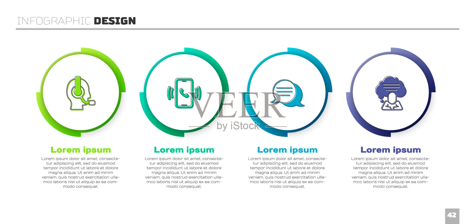 设置人与耳机电话24小时支持插画图片素材