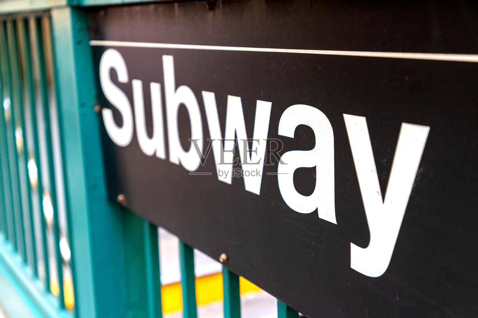 纽约地铁标志照片摄影图片