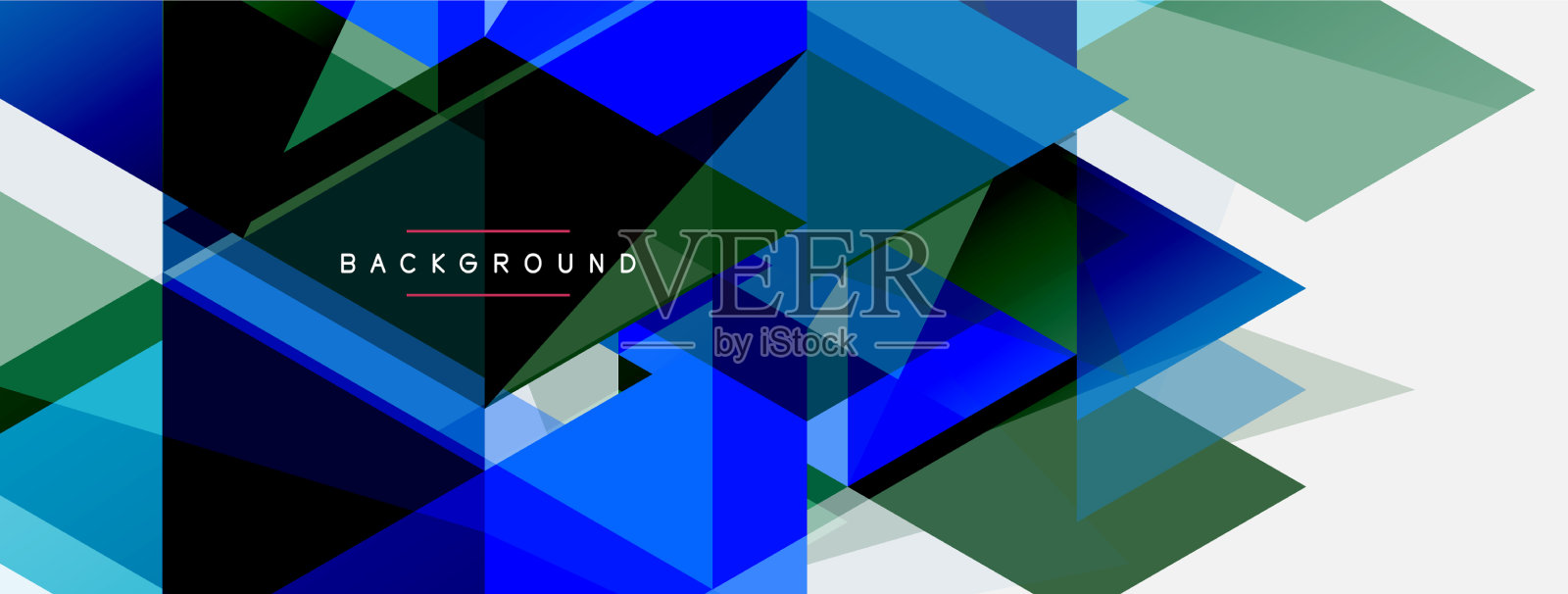 马赛克三角形几何背景技术或插画图片素材