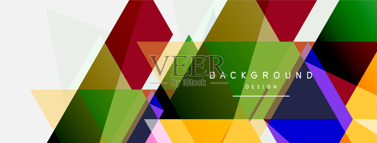 马赛克三角形几何背景技术或插画图片素材