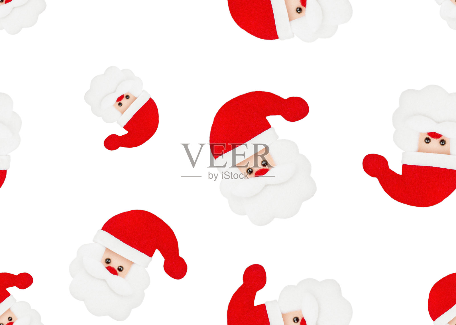 感觉圣诞老人无缝模式照片摄影图片