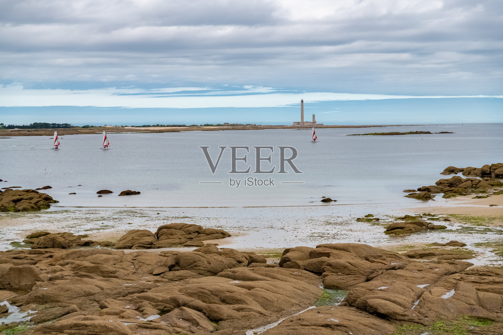 诺曼底的巴弗勒海滩照片摄影图片