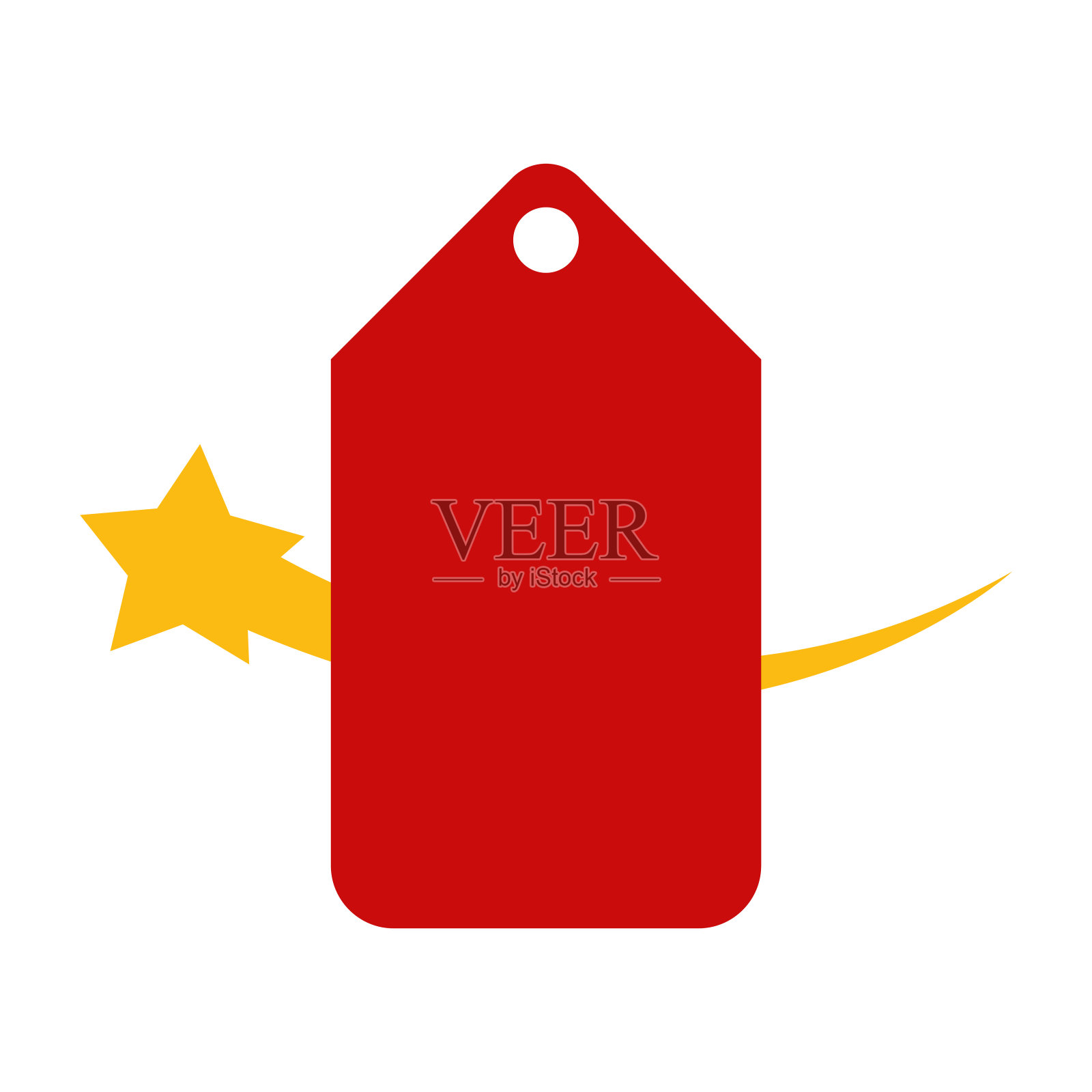 插图矢量图形的星星价格标签标志设计元素图片