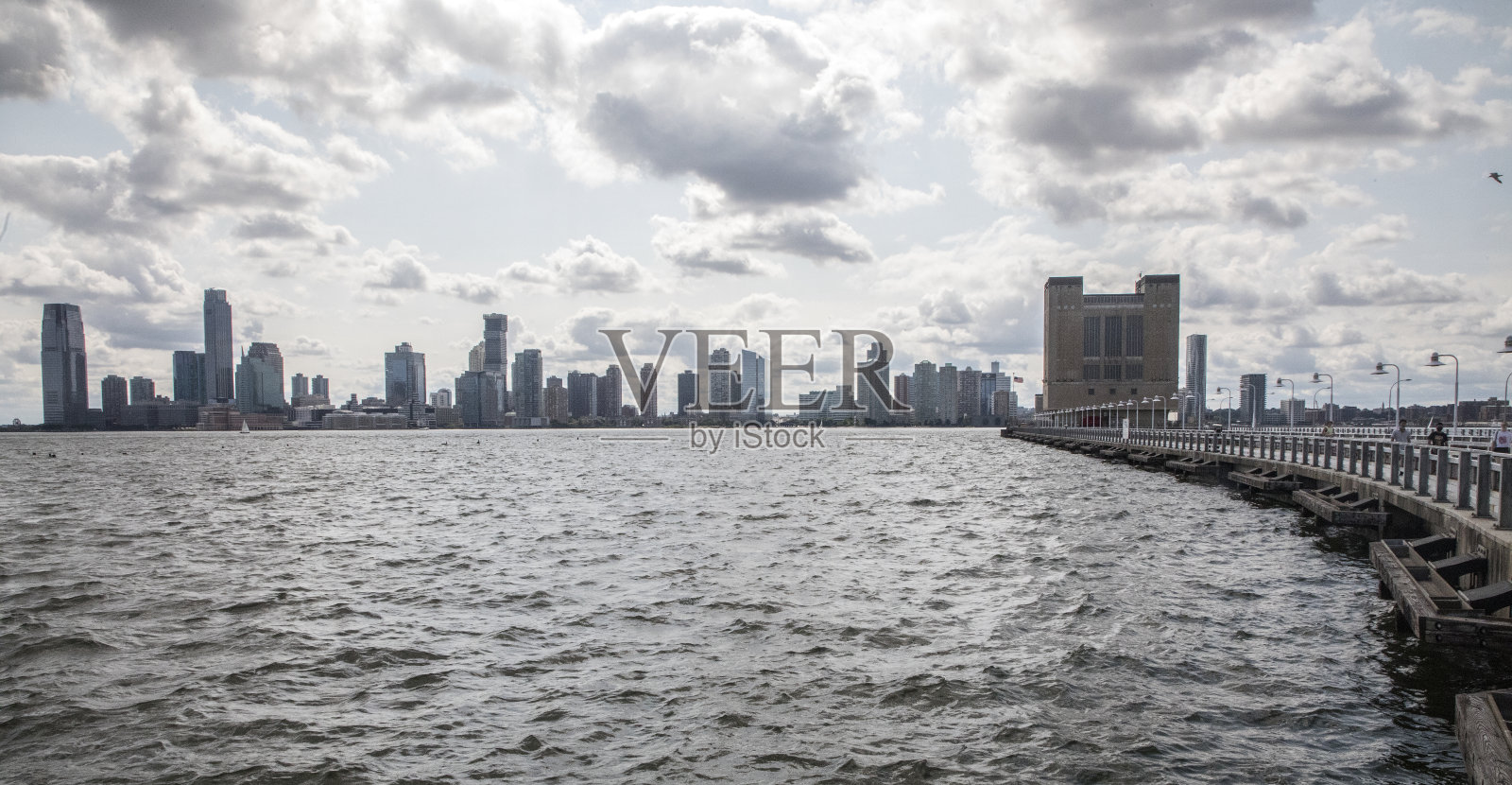 .纽约市的河景照片摄影图片