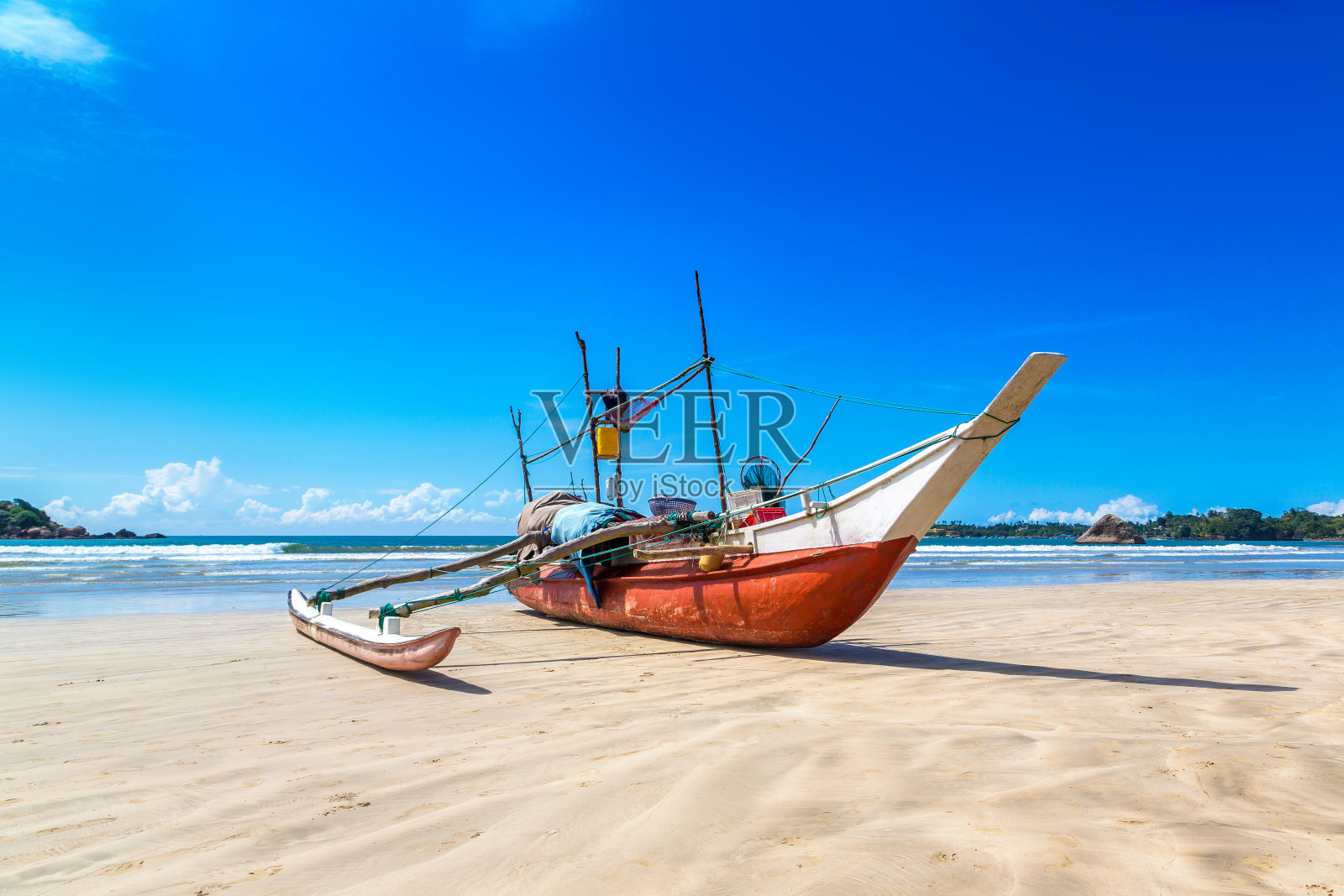 斯里兰卡的渔船照片摄影图片