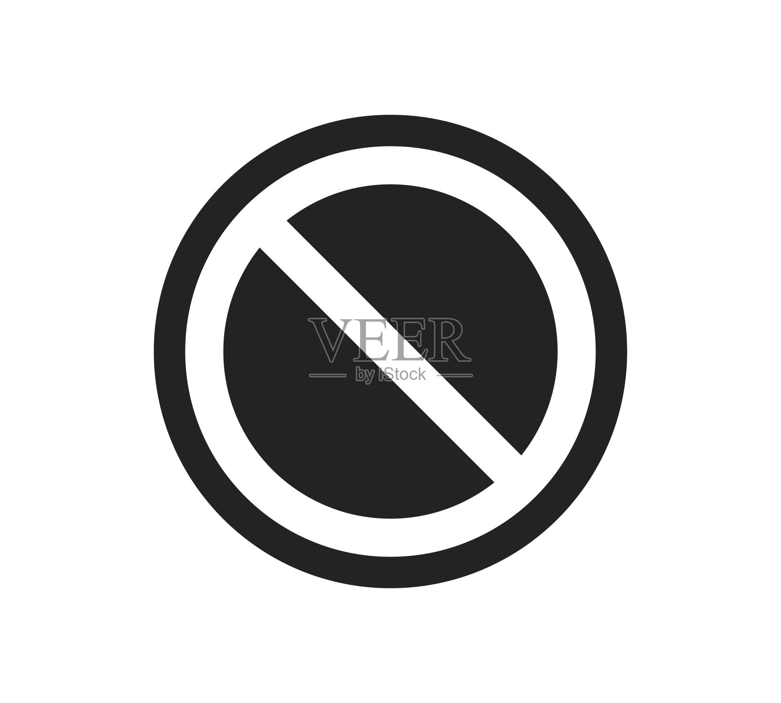 禁止符号图标矢量插图设计编辑可调整大小EPS 10插画图片素材