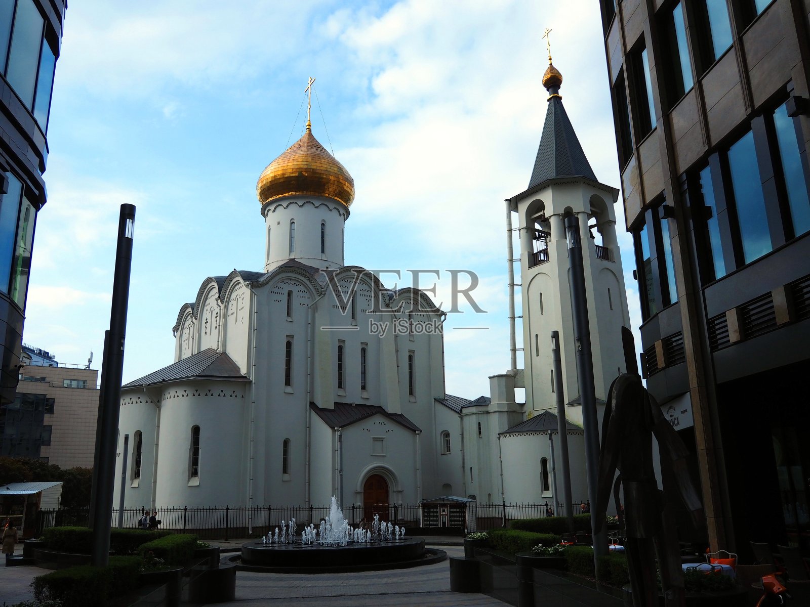 莫斯科的教堂和大教堂。照片摄影图片