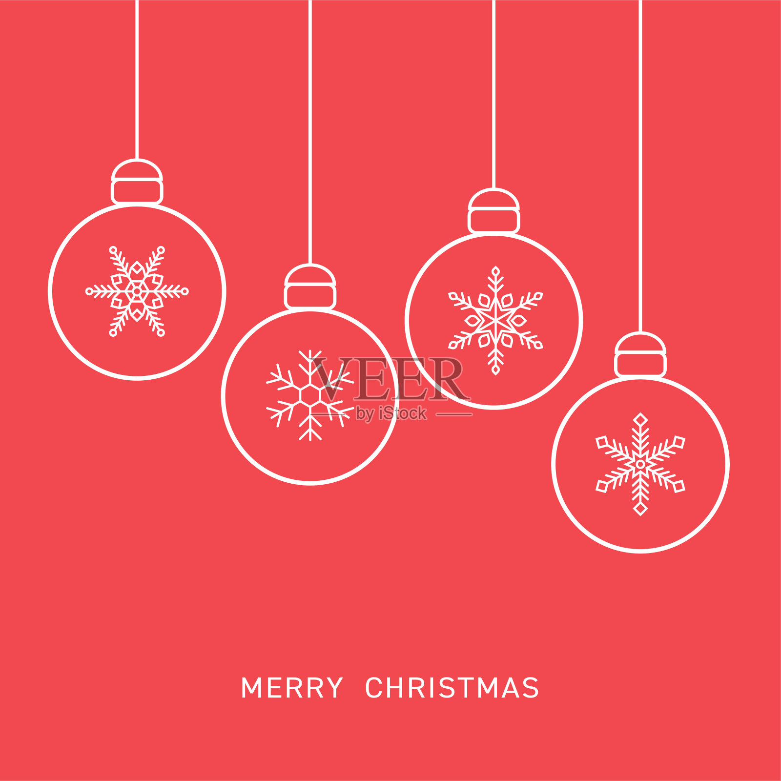 矢量插图的圣诞节装饰背景插画图片素材