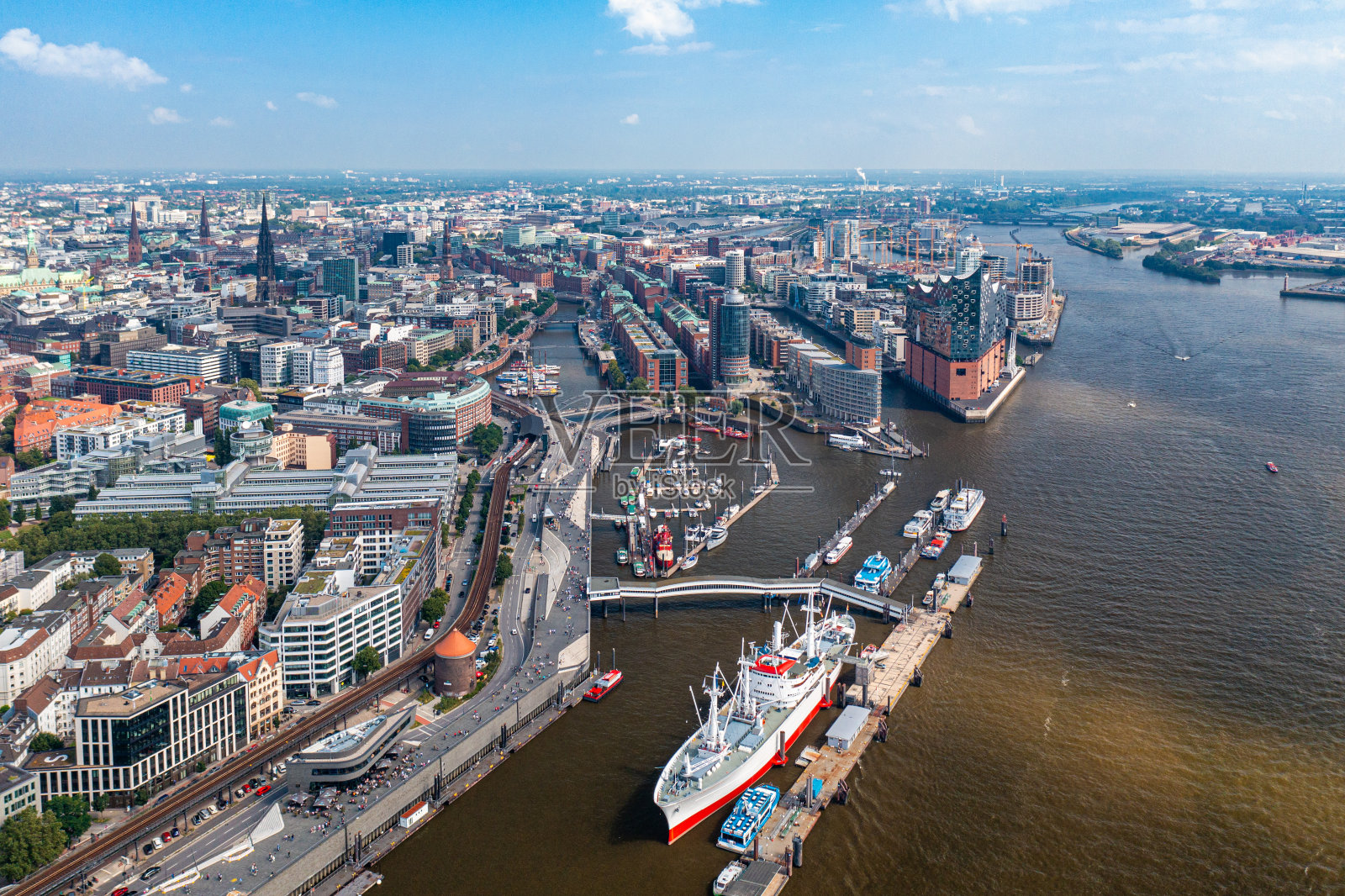 汉堡港照片摄影图片