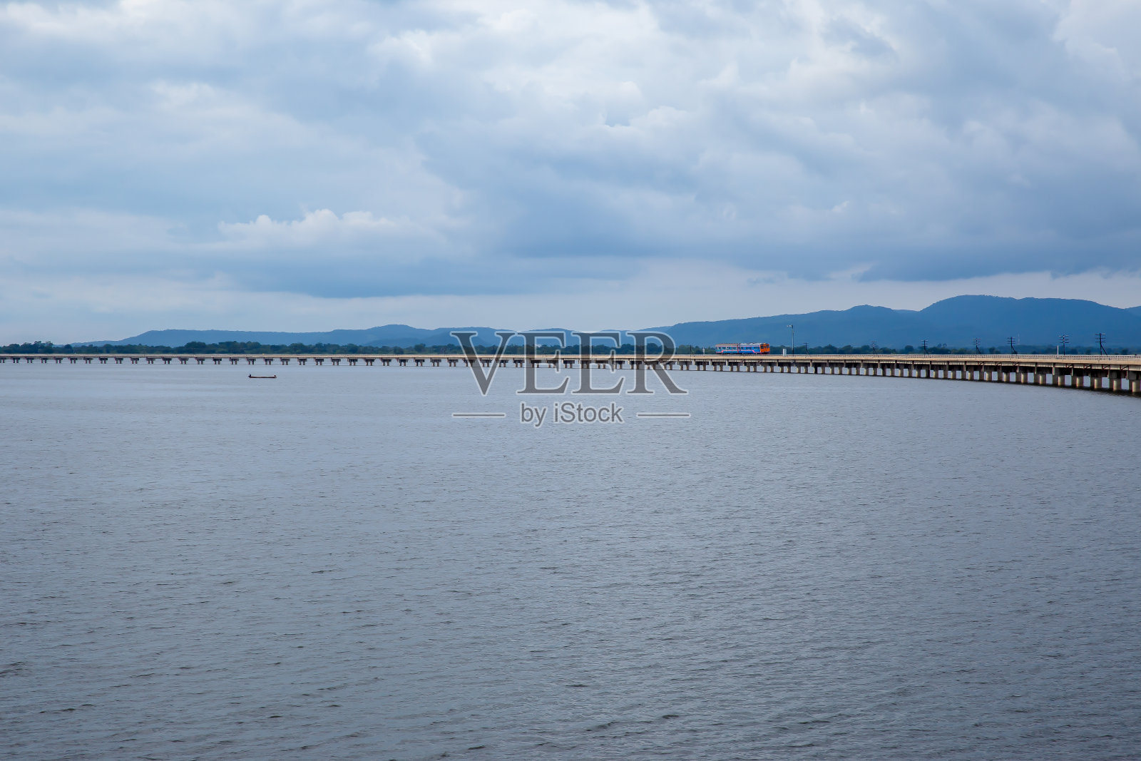 泰国华富里省，上图，鸟瞰图，农田照片摄影图片