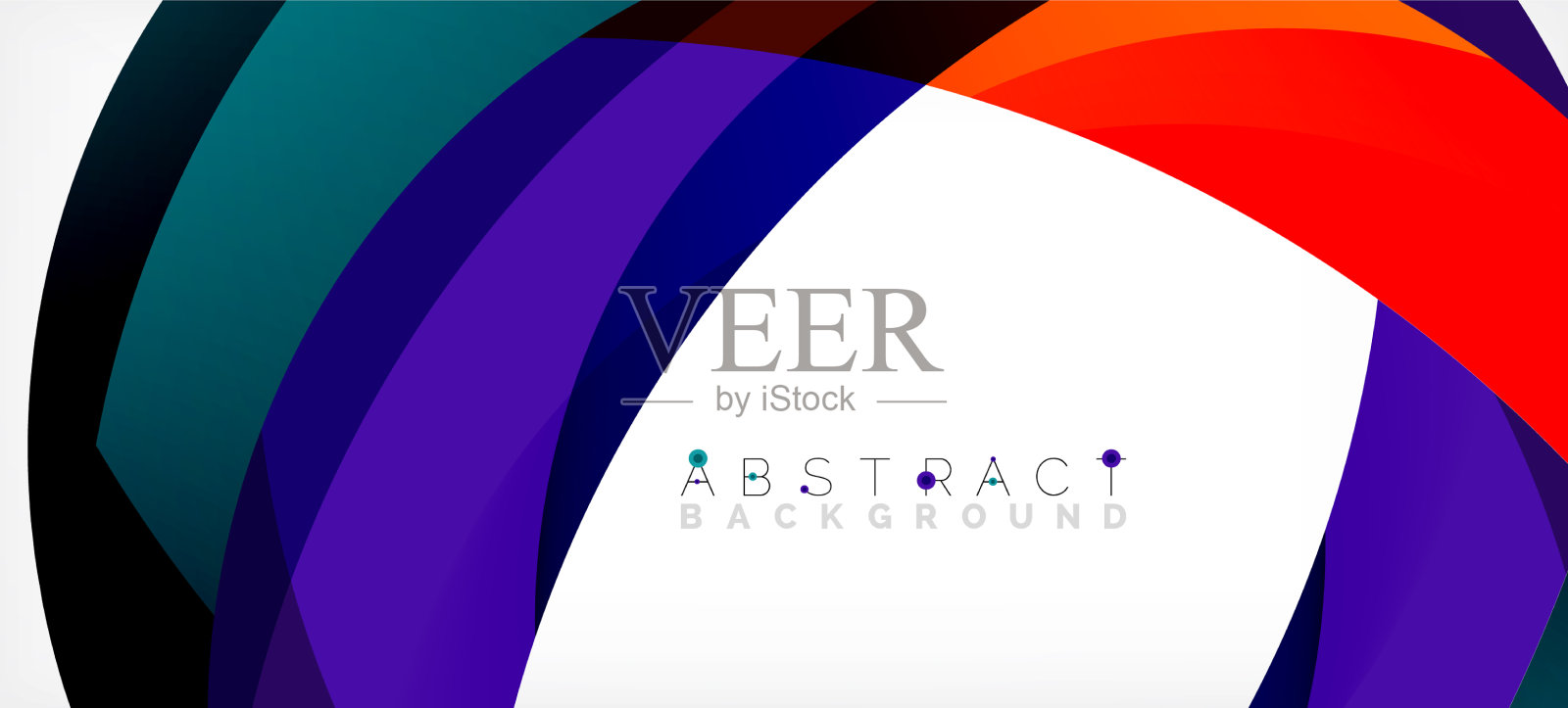 颜色圈形状最小的几何背景插画图片素材