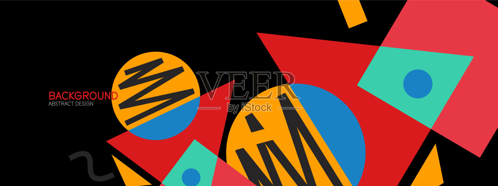 抽象的背景块线三角形插画图片素材