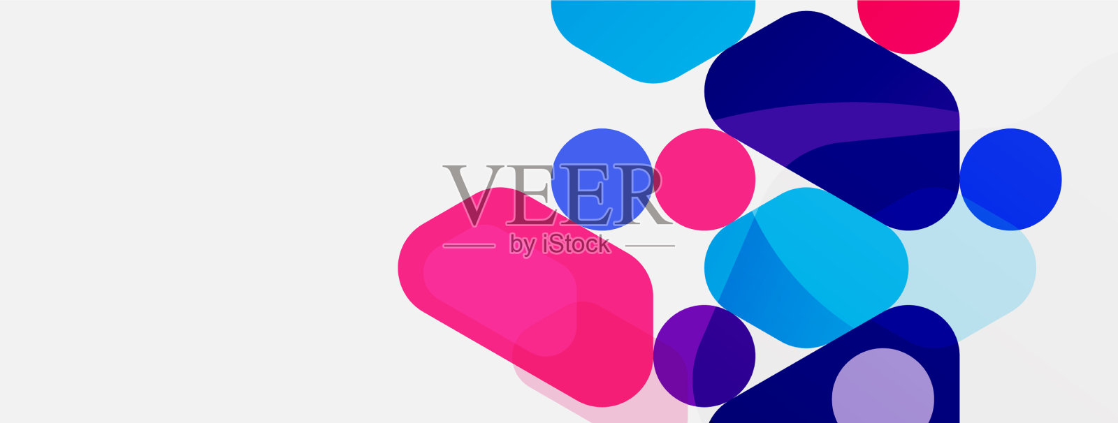 抽象圆形几何图形和圆形插画图片素材