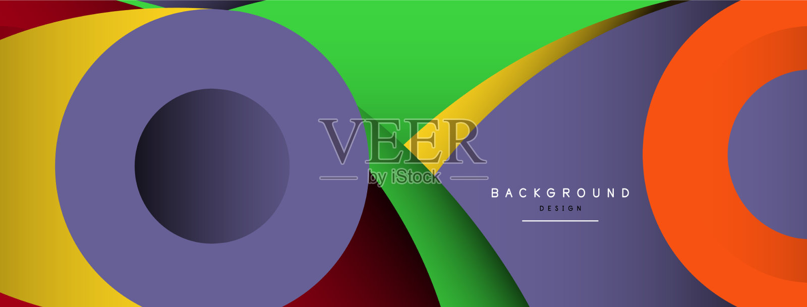 抽象背景最小几何圆和插画图片素材