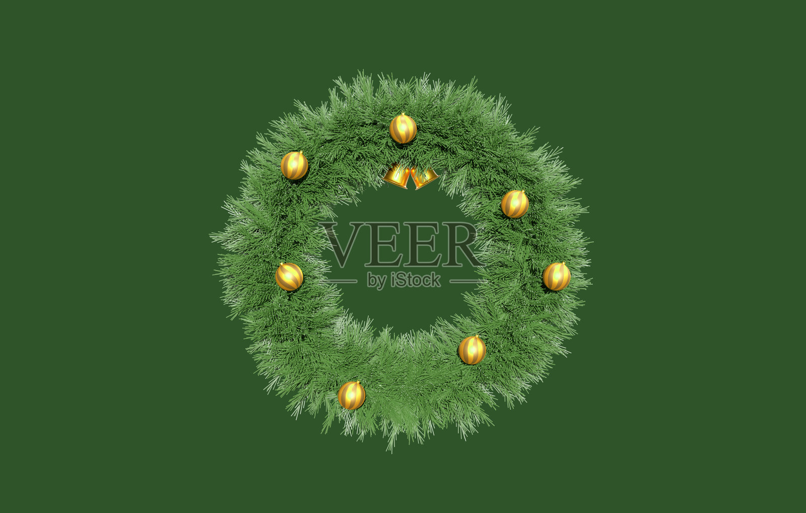 圣诞花环照片摄影图片