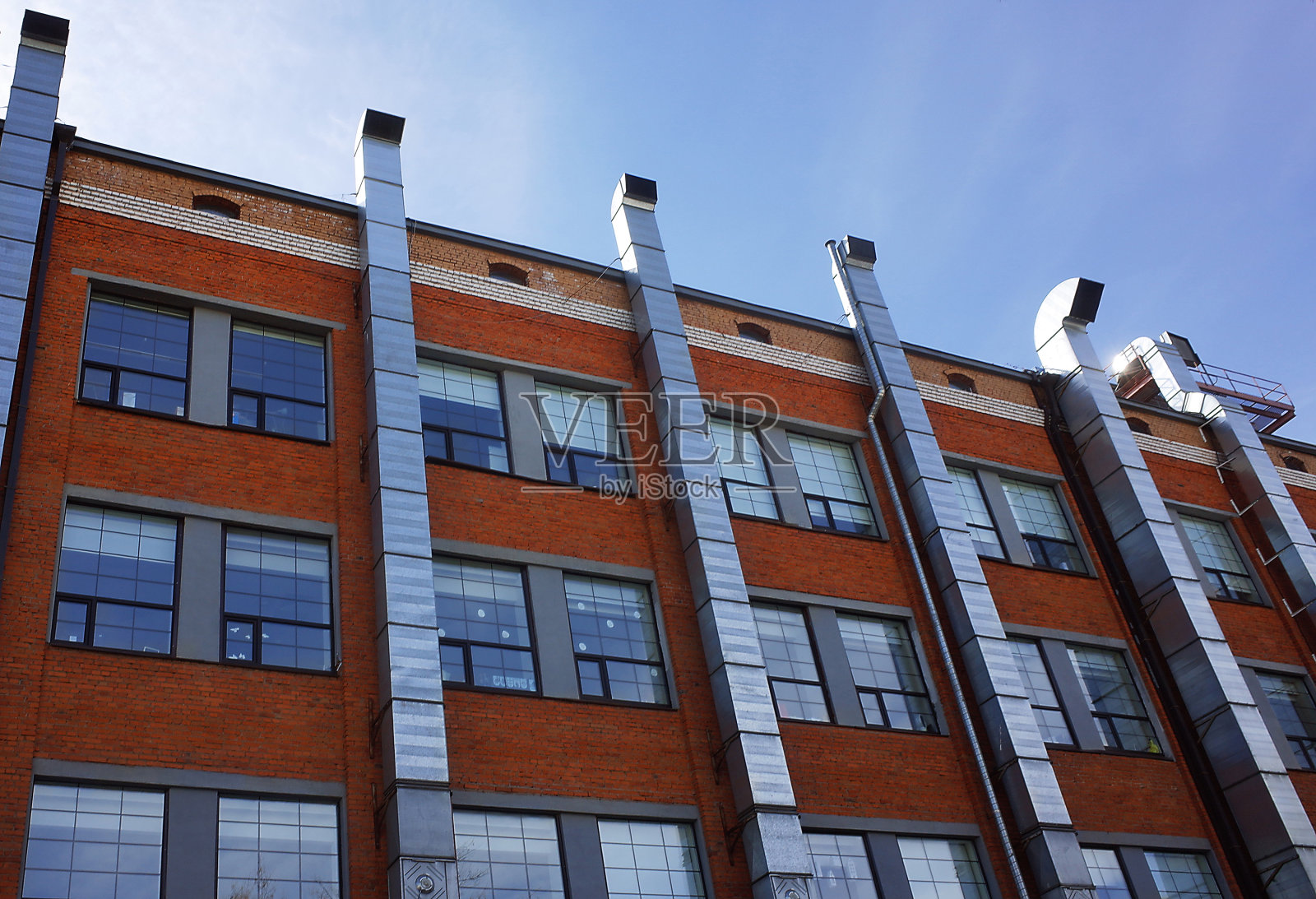 工业建筑立面照片摄影图片