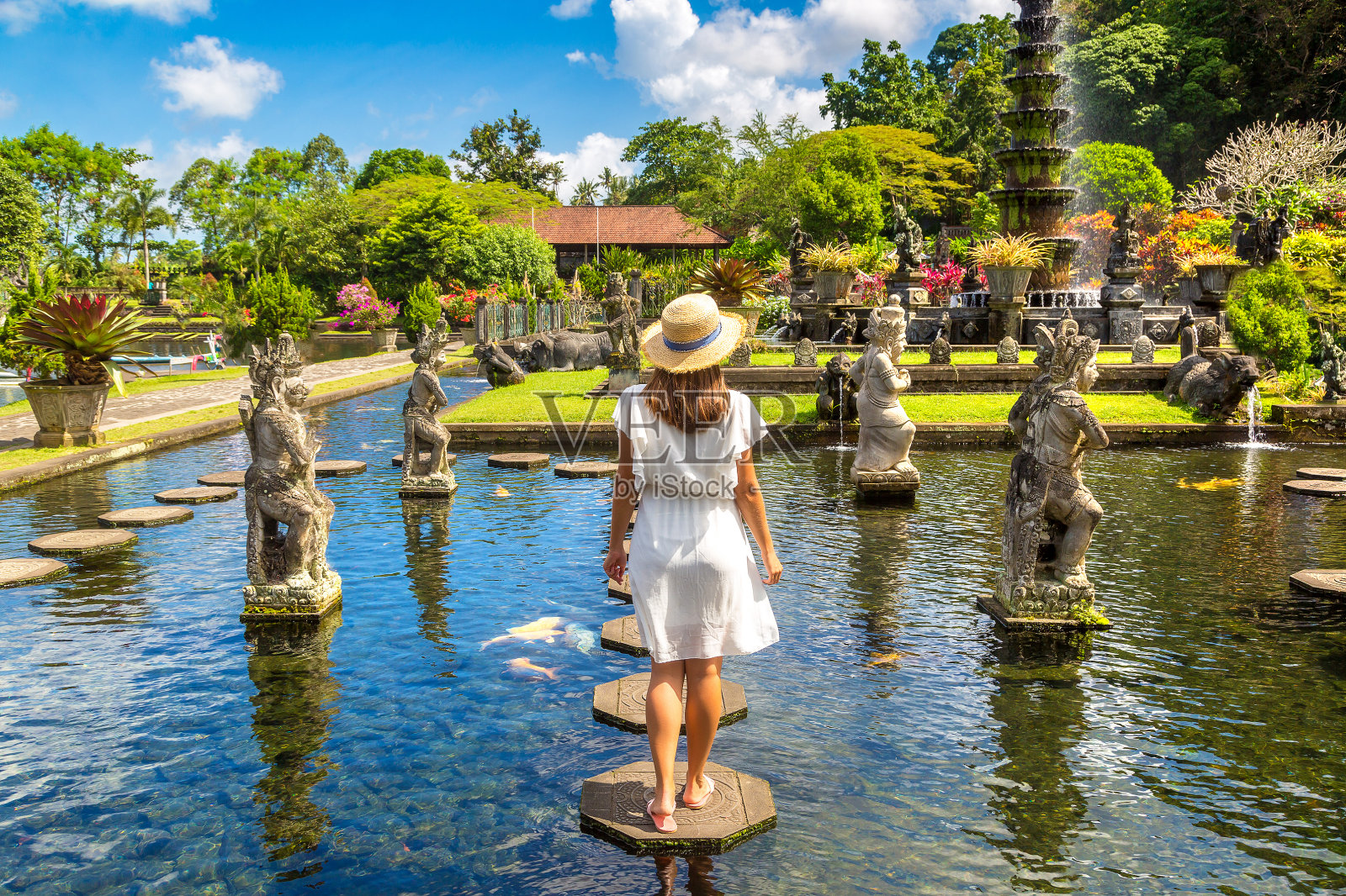 巴厘岛蒂尔塔冈加神庙公园照片摄影图片