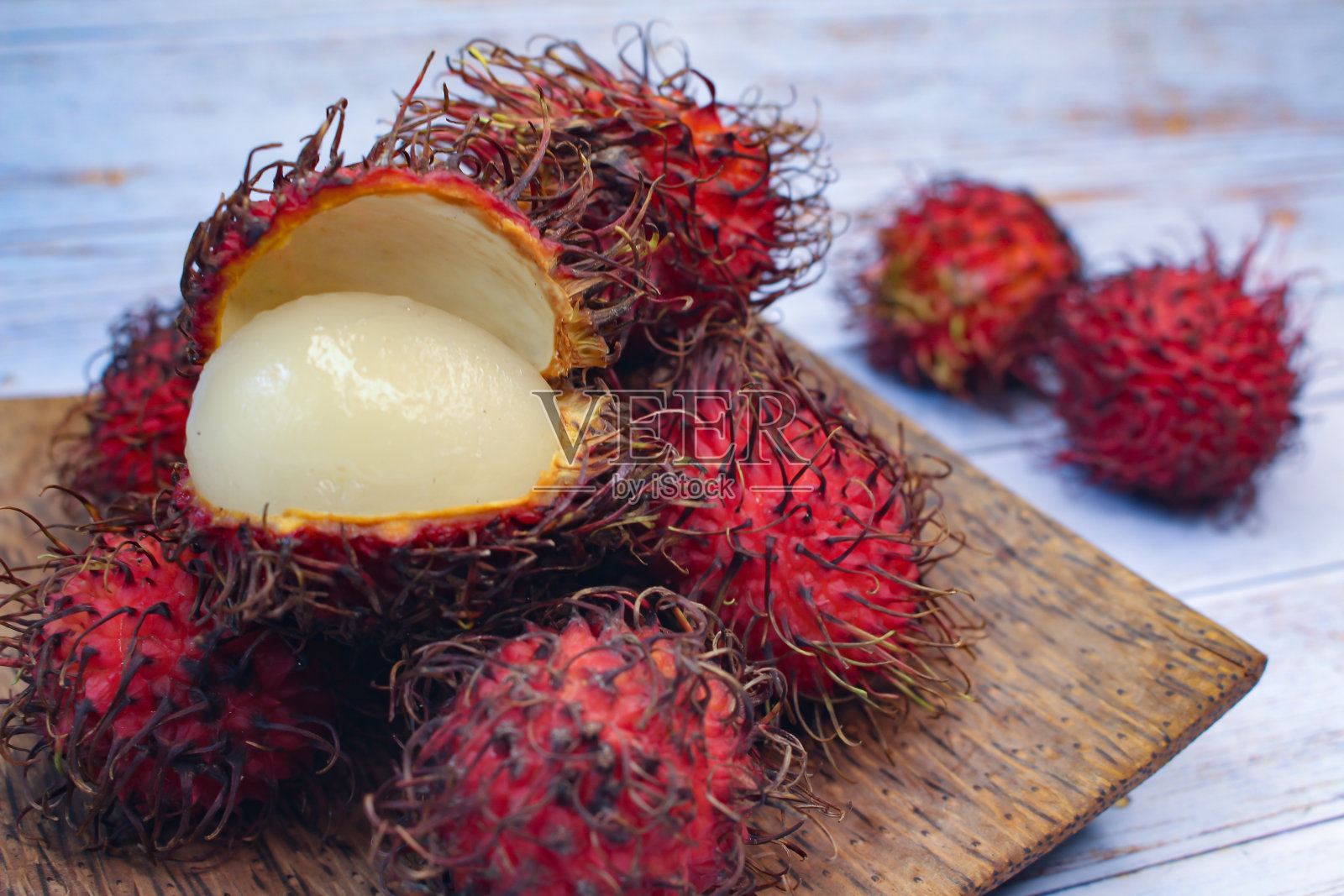 红毛丹水果-库存照片。照片摄影图片