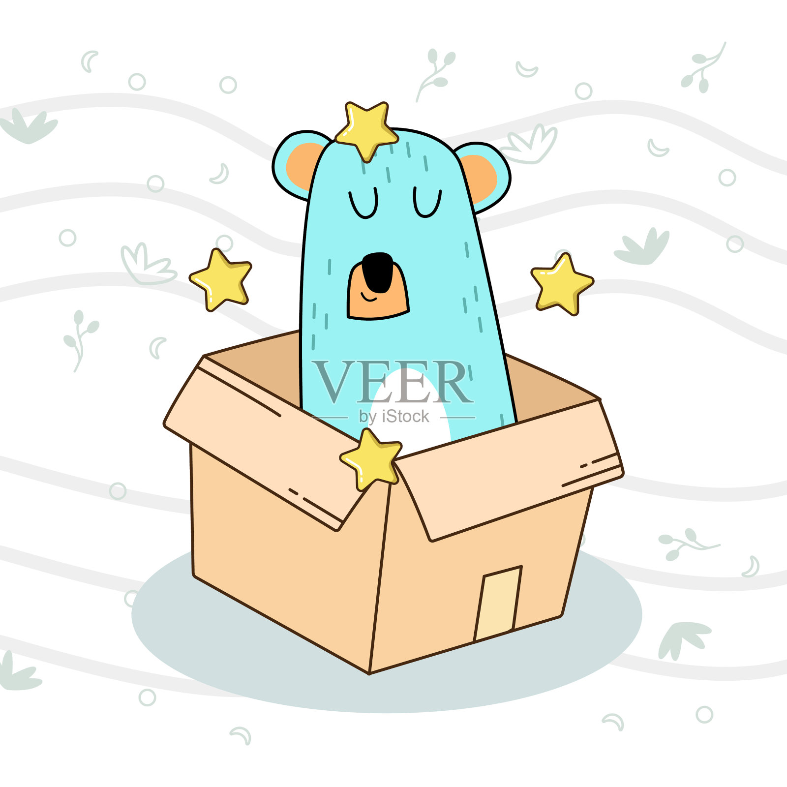 插图动物可爱的设计插画图片素材