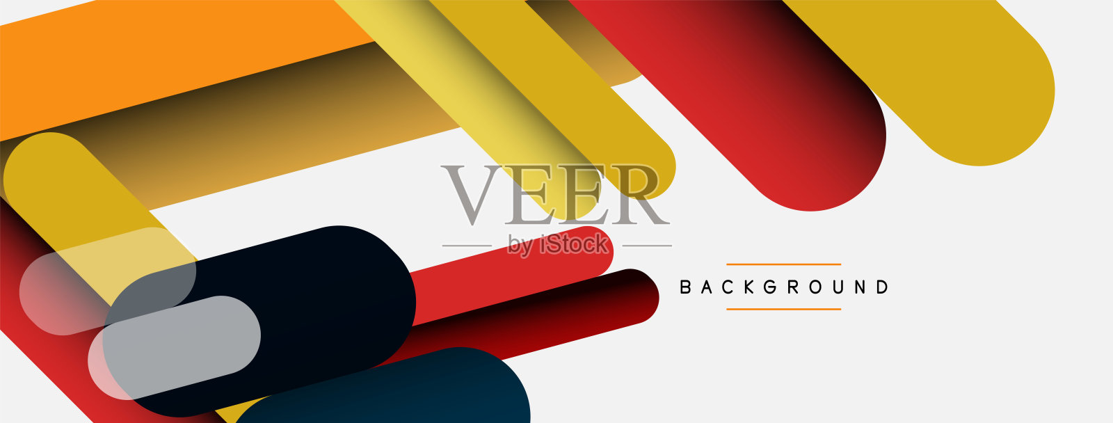 抽象的背景。圆形形状，灰色背景上的线条组成。矢量插图壁纸旗帜背景或着陆页插画图片素材