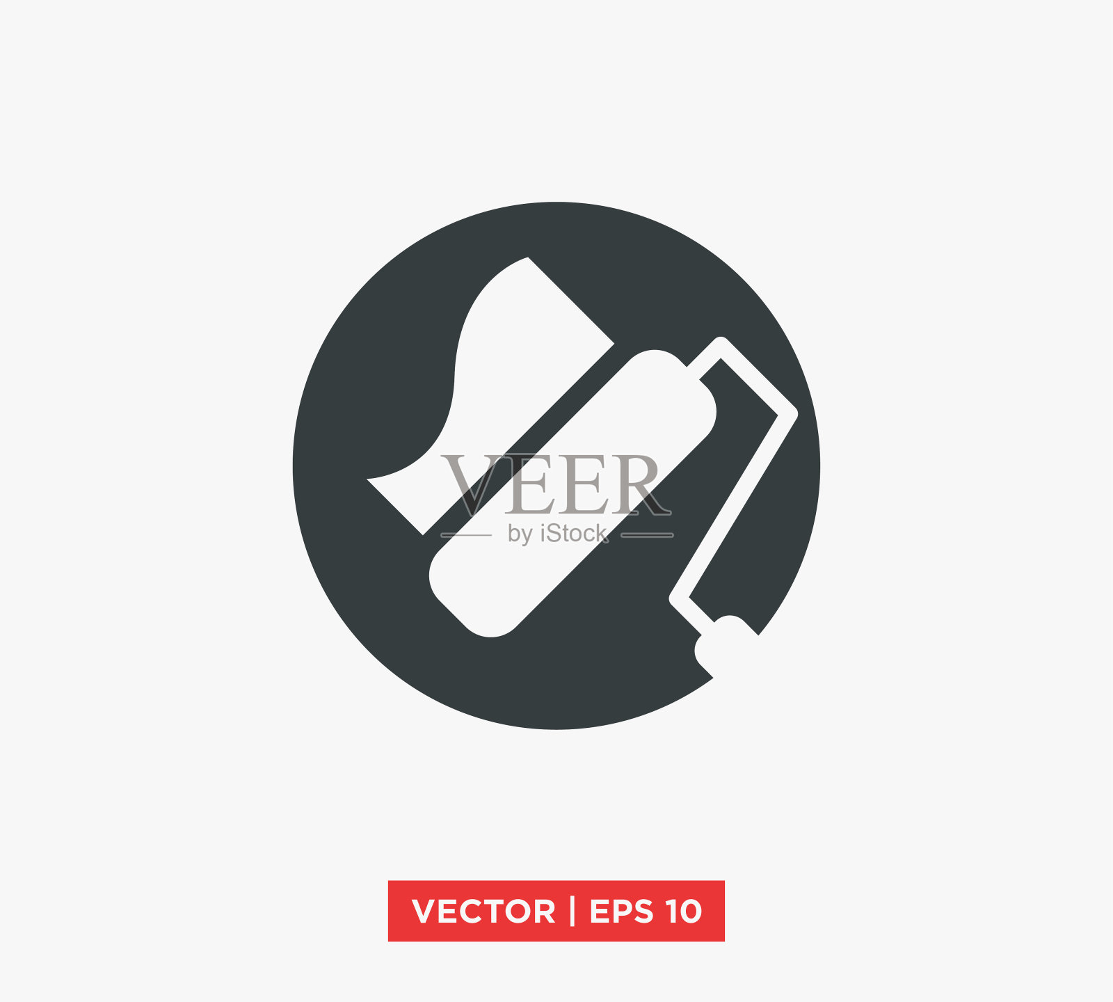 滚轮油漆图标矢量插图设计编辑可调整大小EPS 10插画图片素材