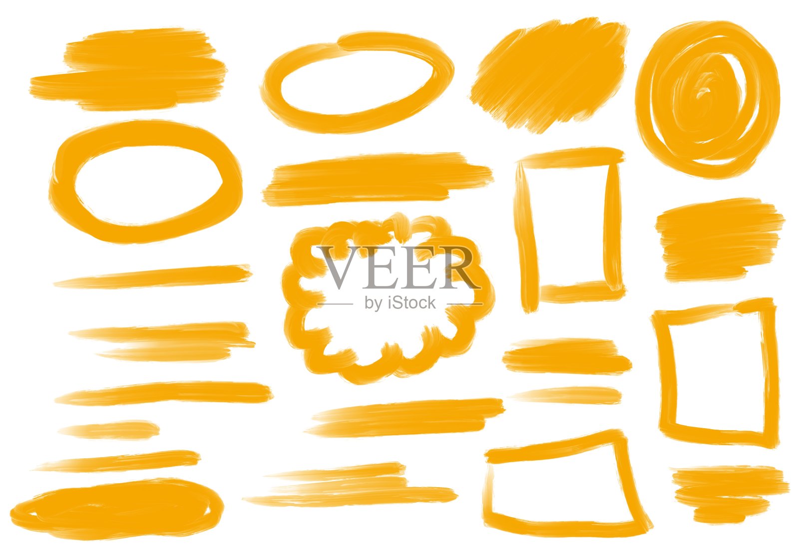 在明信片的白色背景上标记黄色条纹照片摄影图片