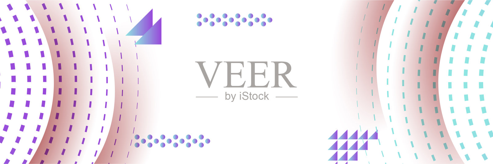 现代紫色蓝色抽象banner背景插画图片素材