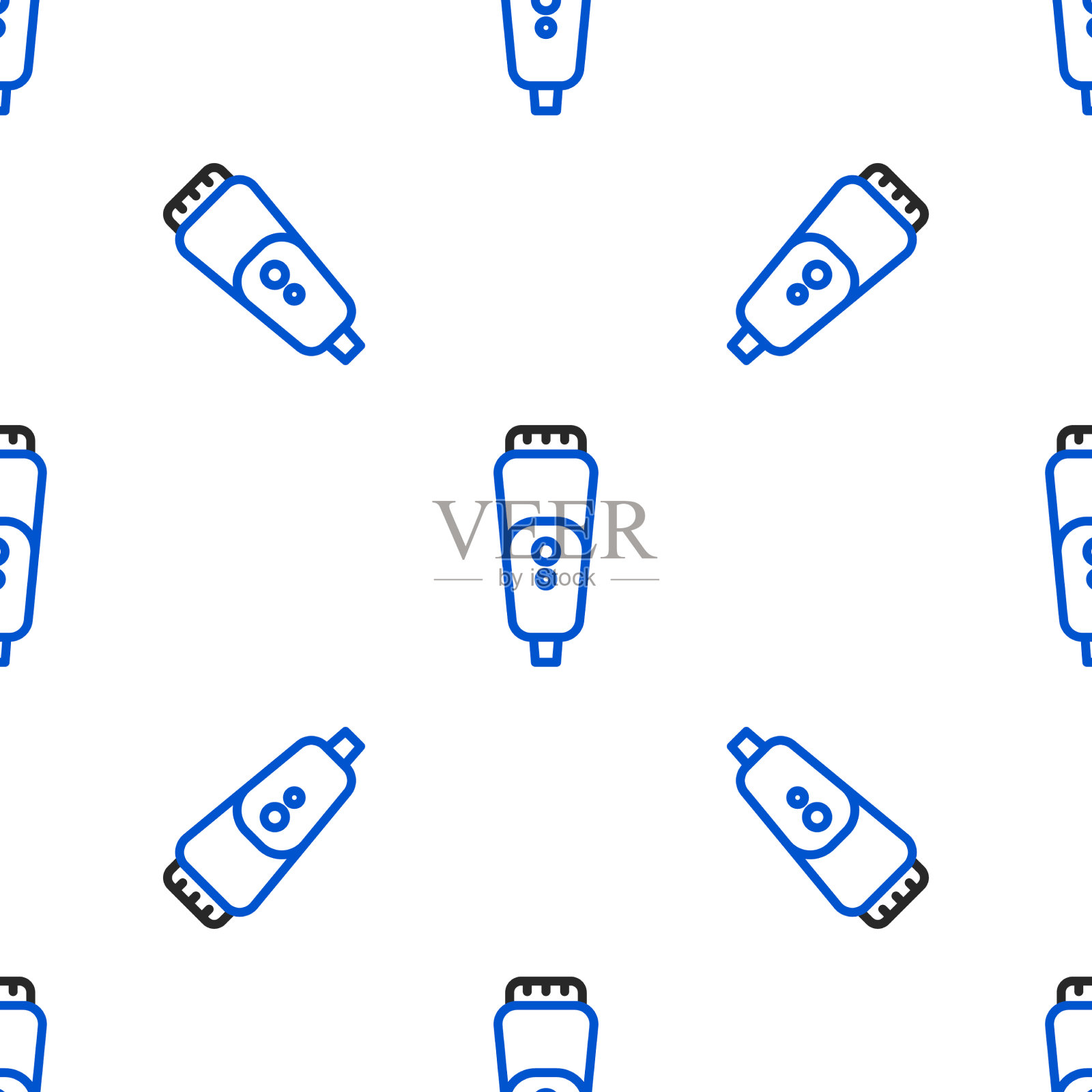 线电动剃须刀片为男性icon隔离插画图片素材