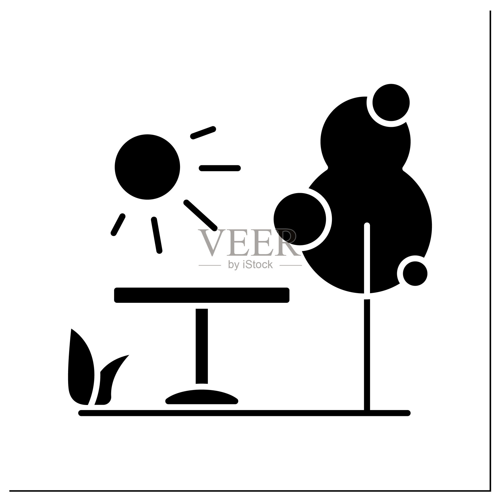 公园字形图标插画图片素材