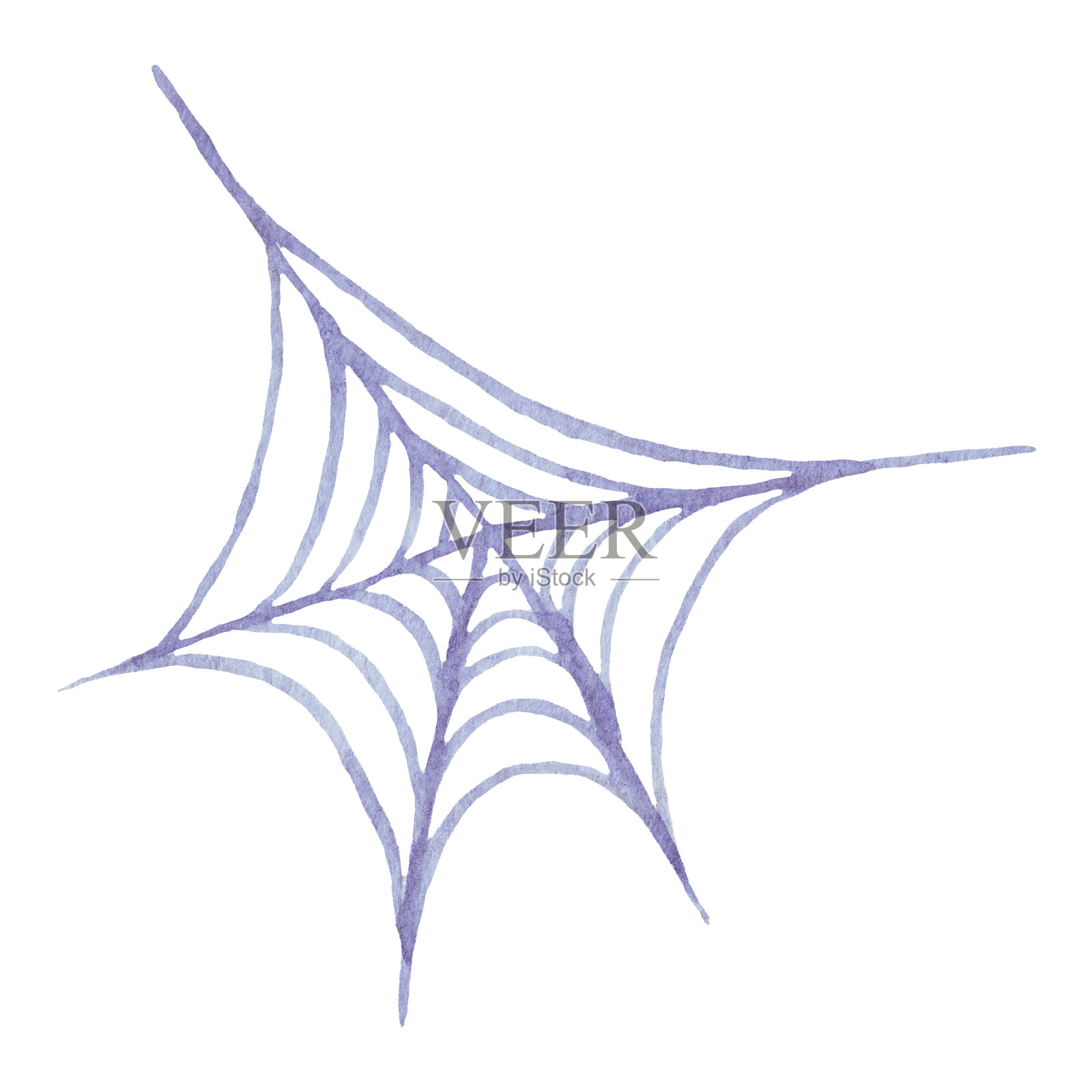 蜘蛛网。水彩插图插画图片素材