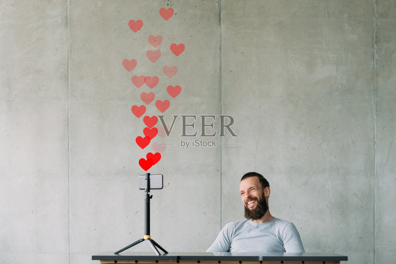 社交媒体就像流行的视频博主直播照片摄影图片