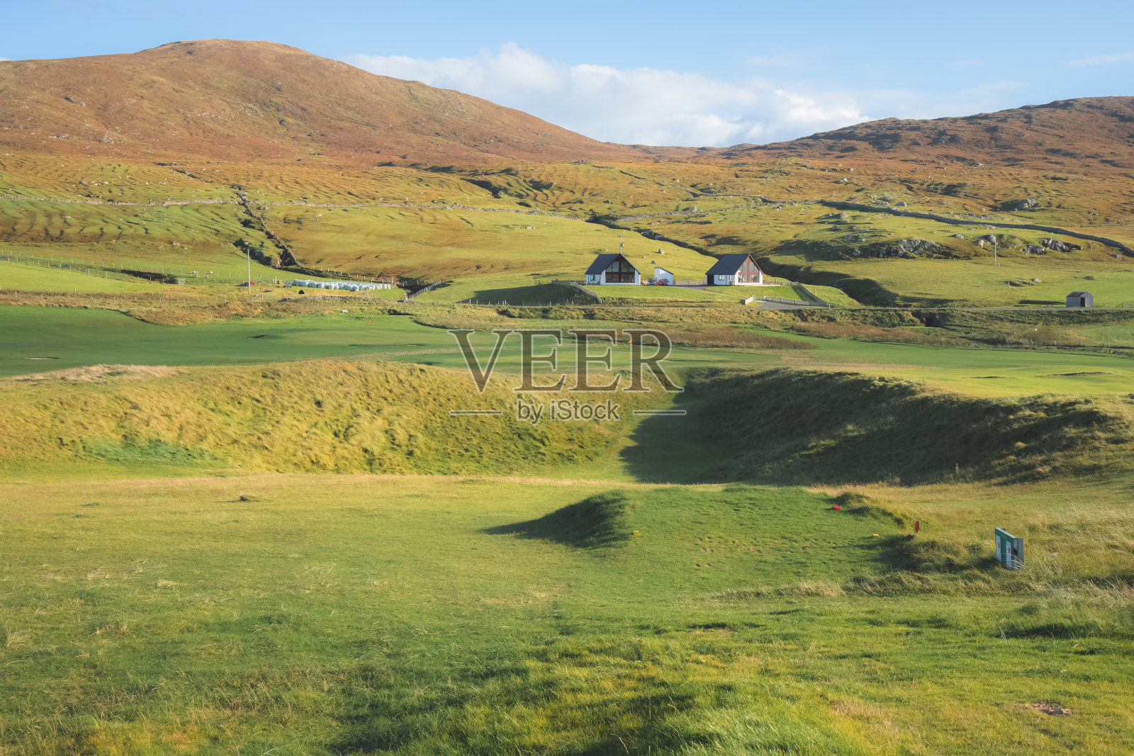 苏格兰哈里斯高尔夫俱乐部照片摄影图片