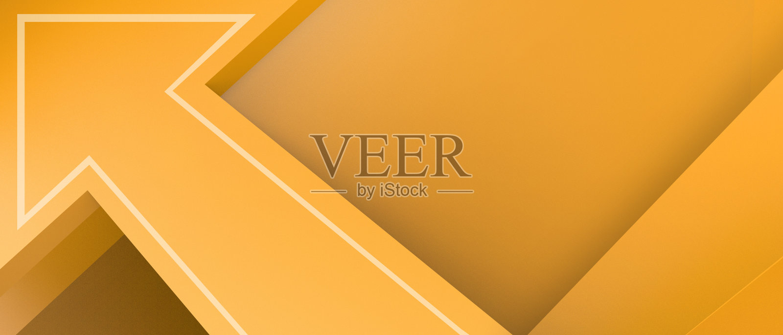 抽象的背景。黄色的箭头和商业概念的成功。横幅，复制空间，数字，横幅，网站-3d渲染照片摄影图片