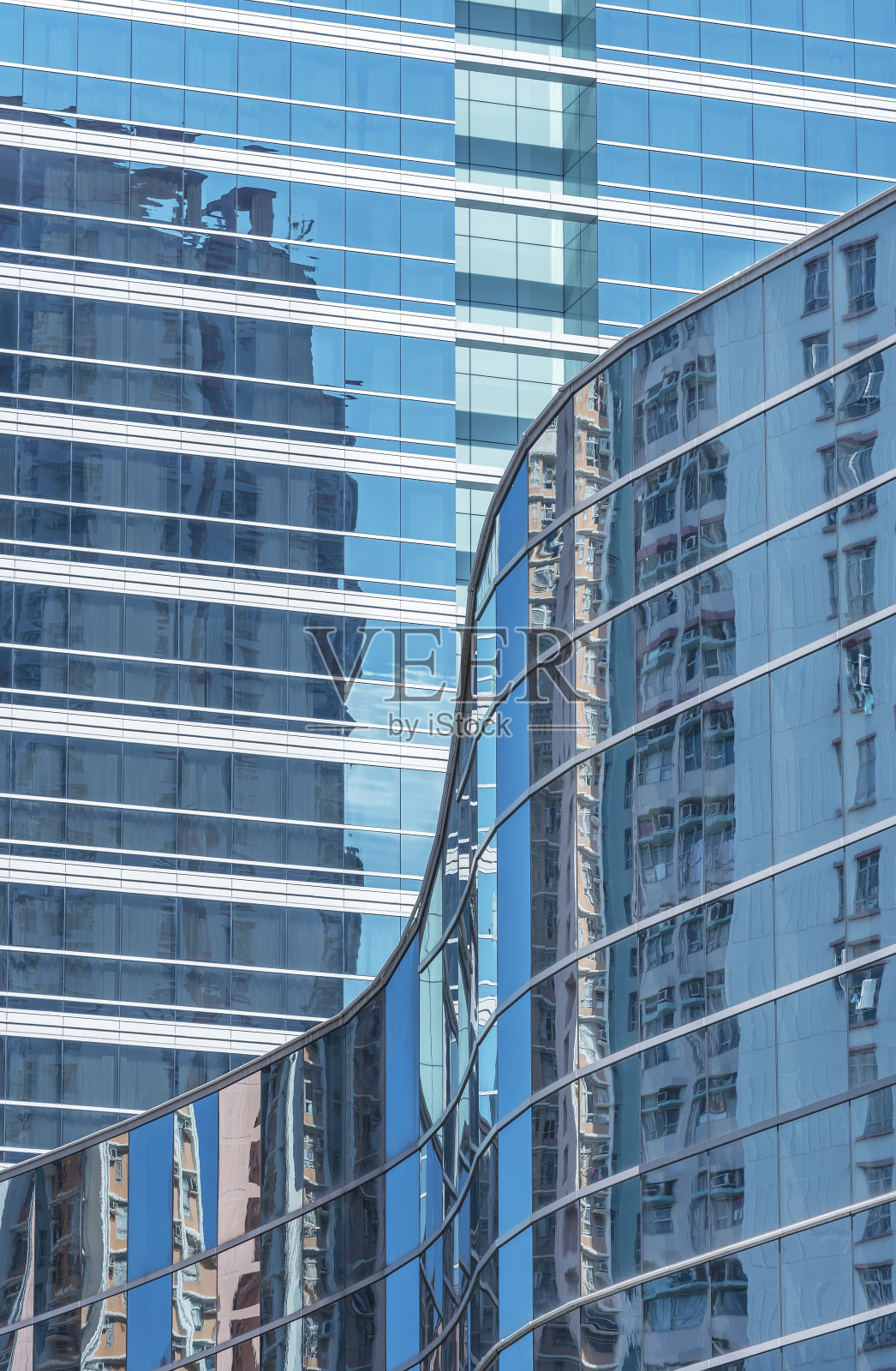 现代建筑的外观。建筑抽象背景图案照片摄影图片